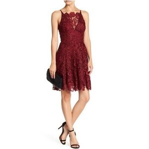 Dress The Population | Hayden Lace Fit and Flare Elegant Romantic Dress Size XS